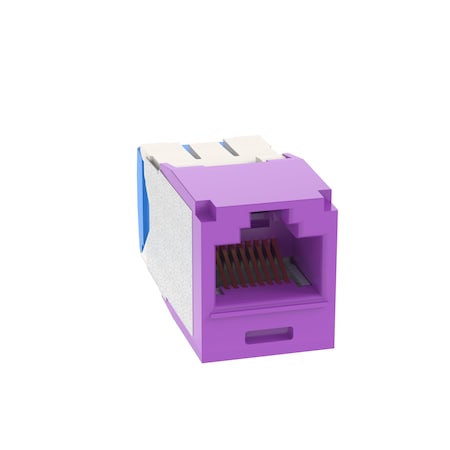 Panduit 24PK MINI COM MODULE CAT6A VIOLET TG STYLE. CJ6X88TGVL-24